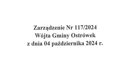 Terminy przerw w funkcjonowaniu oddziału przedszkolnego - Zarządzenie Wójta Gminy Ostrówek