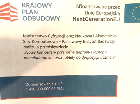 Sprzęt komputerowy dla Szkoły Podstawowej w Dębicy